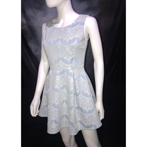 Windsor Dresses Windsor Light Blue White Lace Party Dress Poshmark
